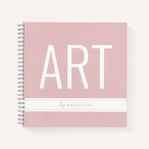 Rosa Zeichnend Kunstskizze Buch mit Name