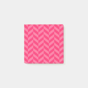 Rosa Zickzack Stilvolle Sticky Notes für die Organ Post-it Klebezettel