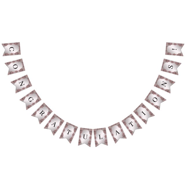 Rosa Zierschutzflagge Wimpelkette (Alle)