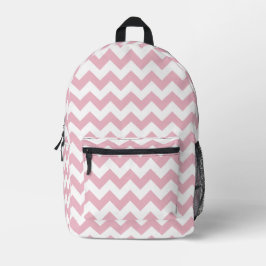 Rosa Zigzag, rosa Zickzack, geometrisches Muster Bedruckter Rucksack
