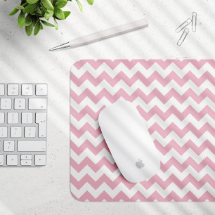 Rosa Zigzag, rosa Zickzack, geometrisches Muster Mousepad