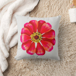 Rosa Zinnia Kissen