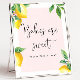 Rosa Zitrone Babys sind süß und nehmen eine Lecker Poster