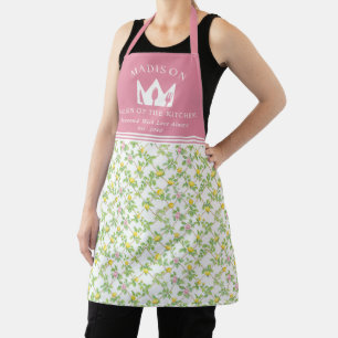 Rosa Zitronen Zitrusfrüchte Königin der Küche Schürze