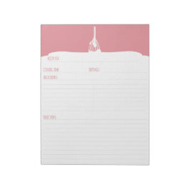 Rosa Zuckerguss Backen Rezept Notepad Notizblock