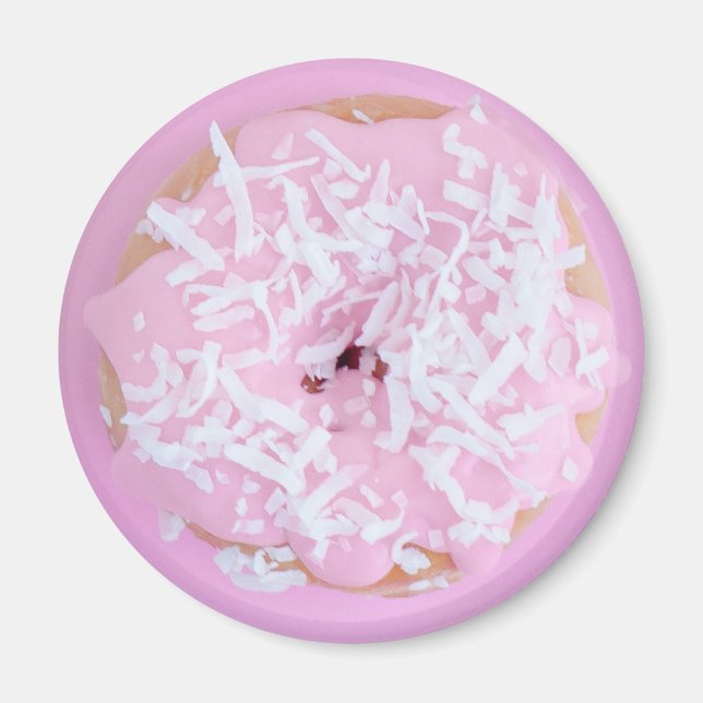 Rosa Zuckerguss-Doppel-Sprinklen niedlich Magnet (Vorne)