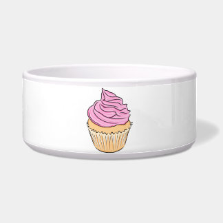 Rosa Zuckerguss-Kuchen-Yummy Napf