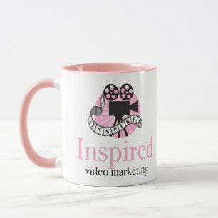 Rosa Zweifarbige Inspirierte Tasse