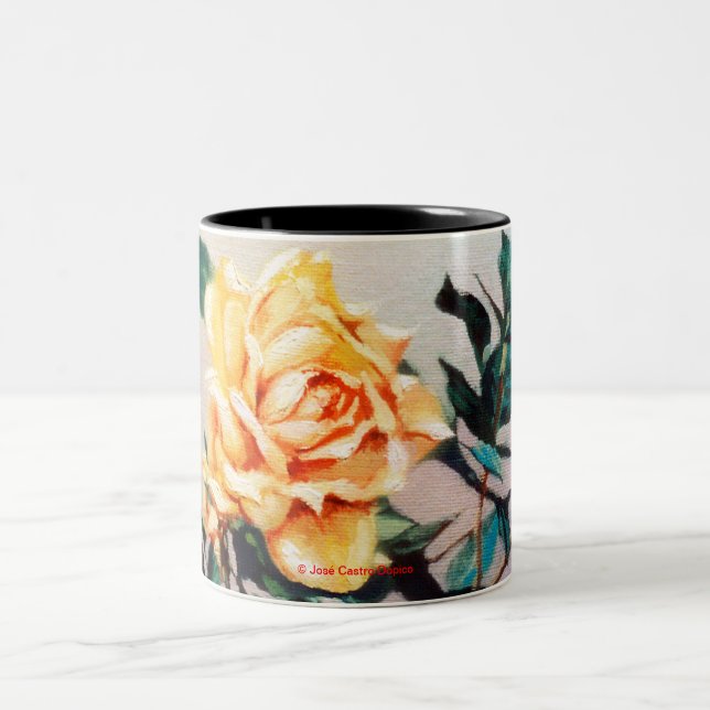 Rosa Zweifarbige Tasse (Mittel)