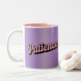 Rosa Zweiton-Pflege-Tasse mit Lavendel-Affirmation Zweifarbige Tasse