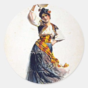 Rosabel Morrison in Carmen Runder Aufkleber