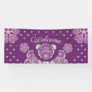 Rosace blau oder rot für baby&child banner