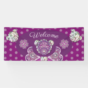 Rosace blau oder rot für baby&child banner