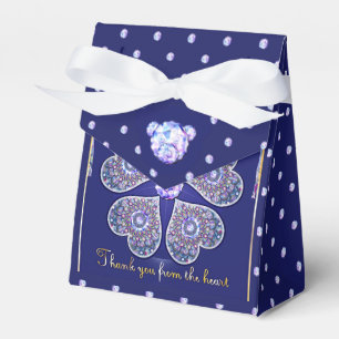 Rosace blau oder rot für baby&child geschenkschachtel