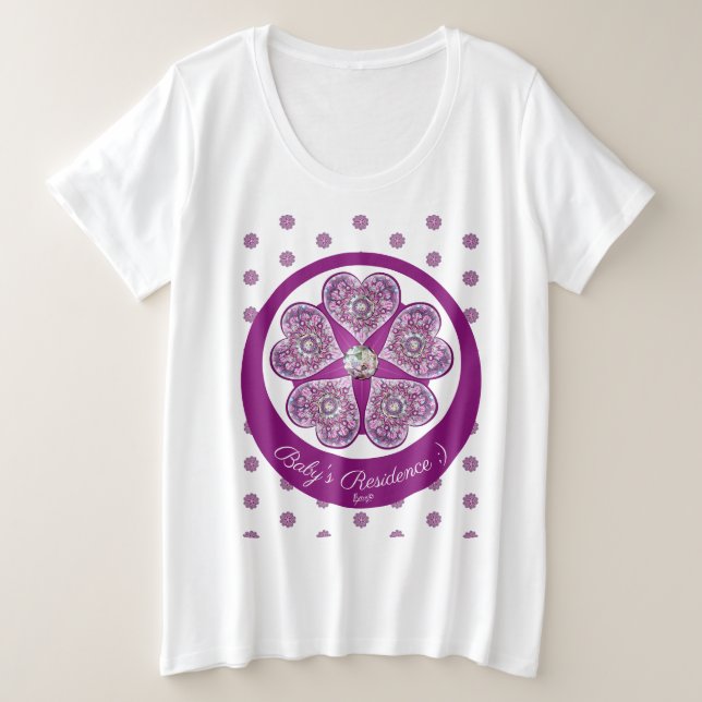 Rosace blau oder rot für baby&child große größe T-Shirt (Design vorne)