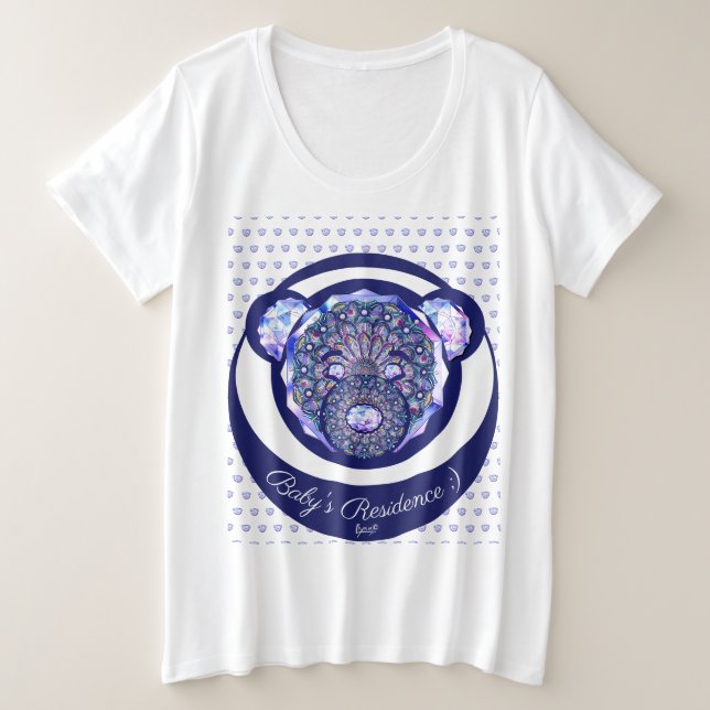 Rosace blau oder rot für baby&child große größe T-Shirt (Design vorne)