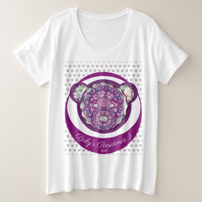 Rosace blau oder rot für baby&child große größe T-Shirt (Design vorne)