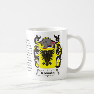 Rosado, Ursprung, Bedeutung und das Wappen Kaffeetasse