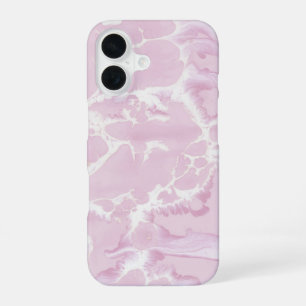 rosafarben abstrakte Malerei iPhone 16 Hülle
