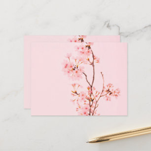 rosafarbene Marmor-Blumen-Feiertagspostkarte Feiertagspostkarte