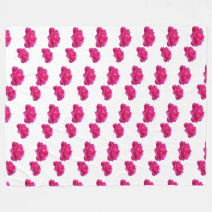 rosafarbene Rosen-Fliesblanke Fleecedecke