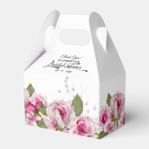 Rosafarbene und lila Brautparty Geschenkschachtel