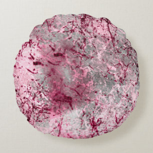 rosafarbenen Hintergrundkunst, Dekor, Muster, abst Rundes Kissen