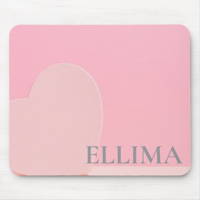 rosafarbener Marmor  Mousepad (Vorne)
