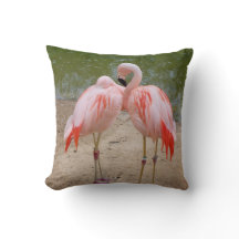 rosafarbenes Flamingo Kissenhülle