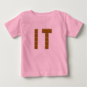 Rosafarbenes Jersey-T-Shirt Babies SCHOKOLADE ITAL Baby T-shirt