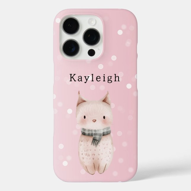 Rosafarbenes Katzen-Konfetti-Punkte   Case-Mate iPhone Hülle (Rückseite)