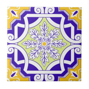 Rosafarbenes portugiesisches mediterranes Mosaik  Fliese