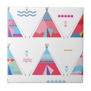 rosafarbenes Tipi Fliese