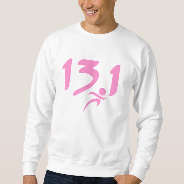 RosaHalbmarathon 13,1 Sweatshirt (Vorderseite)