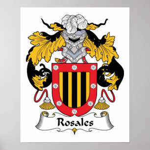 Rosales-Familienwappen Poster