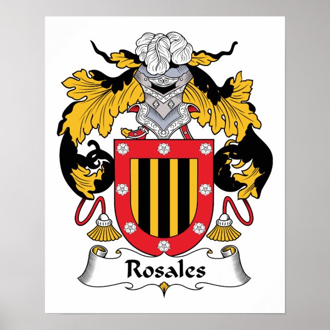 Rosales-Familienwappen Poster (Vorne)