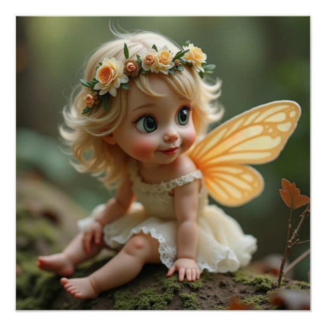 Rosalia Fairy Glossy Poster (Vorderseite)