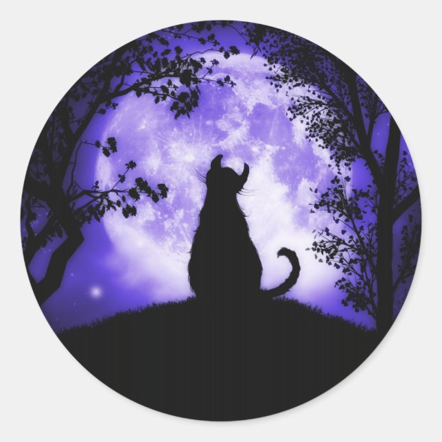 Rosalie's Mondkleber Runder Aufkleber (Vorderseite)