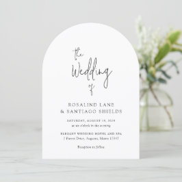 Rosalind Moderne Typografie Elegante Hochzeit Einladung