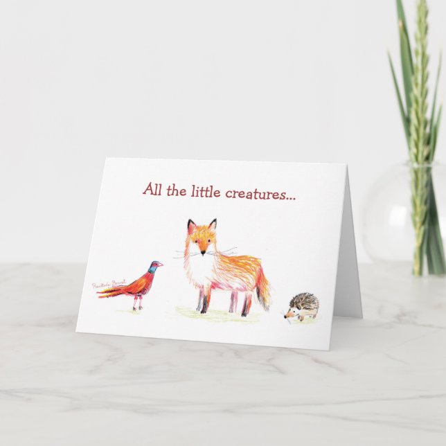 Rosalinde Bonnet Geburtstagskarte Karte (Vorderseite)