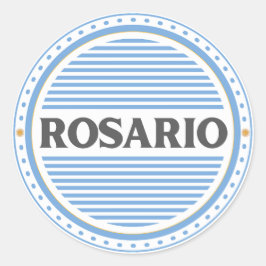 Rosario City Pride Emblem – Argentine Identity Runder Aufkleber