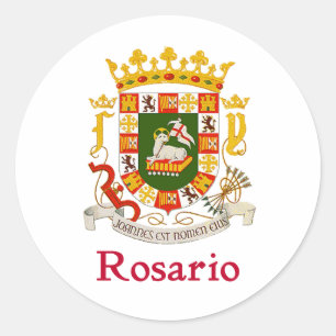 Rosario Puerto Rico Shield Runder Aufkleber