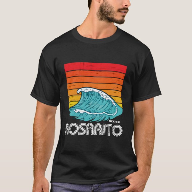 Rosarito Surf Trip Nord Baja Mexiko T-Shirt (Vorderseite)