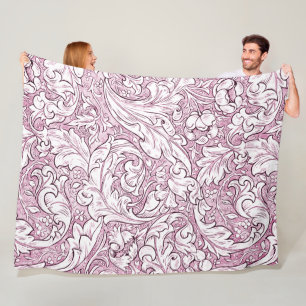 Rosarote Barocke Ornamentale Foliage Fleecedecke