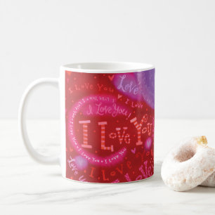 Rosarote I Liebe des Valentines des Tagc$sie Kaffeetasse