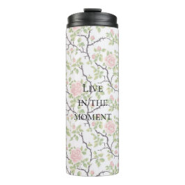 Rosarote Rosenblüten Thermosbecher