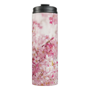 ROSAROTE UND WEISSE KIRSCHBLÜTE THERMOSBECHER