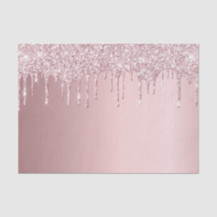 Rosaroter Glitter-Tropfen girly Funkeln Seidenpapier