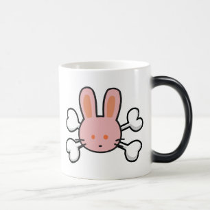 rosaroter Totenkopf-Hase Verwandlungstasse