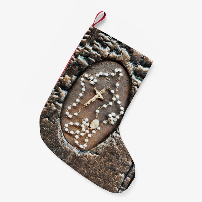 Rosary Kleiner Weihnachtsstrumpf (Vorderansicht (hängend))